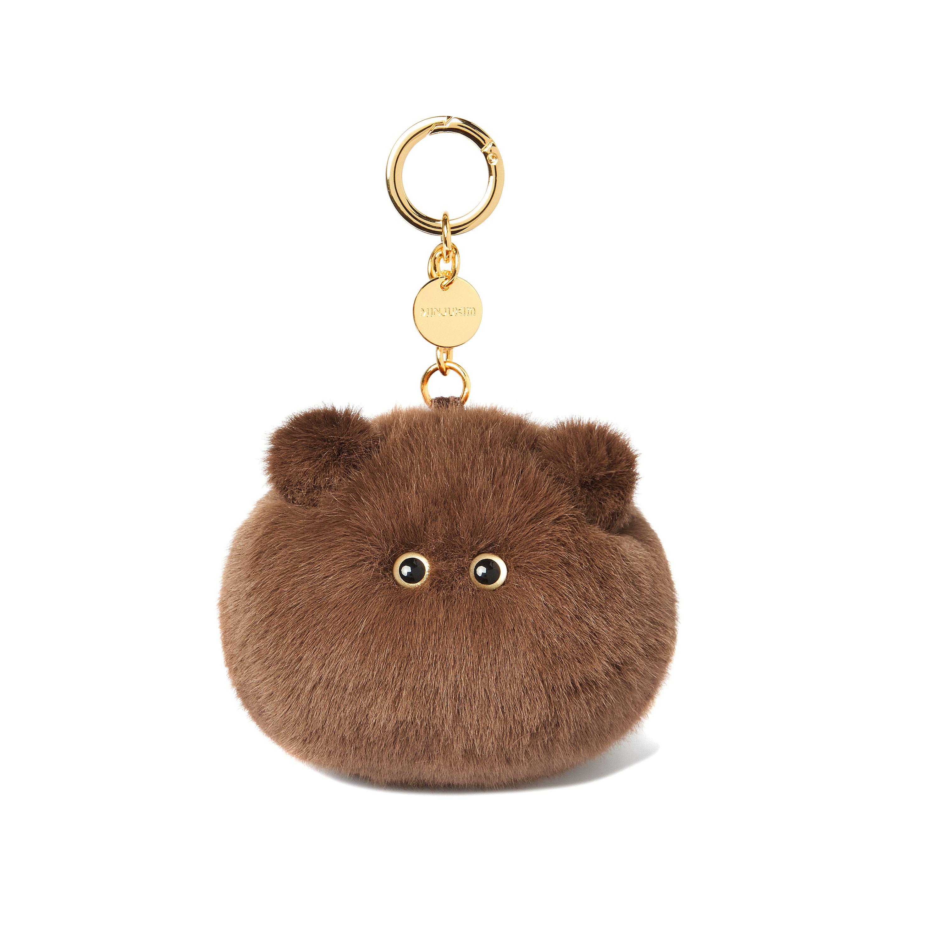 注目■MINJUKIM■大人気アイテム AKU バッグチャーム ブラウン AKU BAG CHARM - BROWN — MINJUKIM